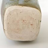 Vintage blue ceramic vase 1960