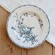 Antique flat plate, ironstone Lunéville K&G, Marguerite model.