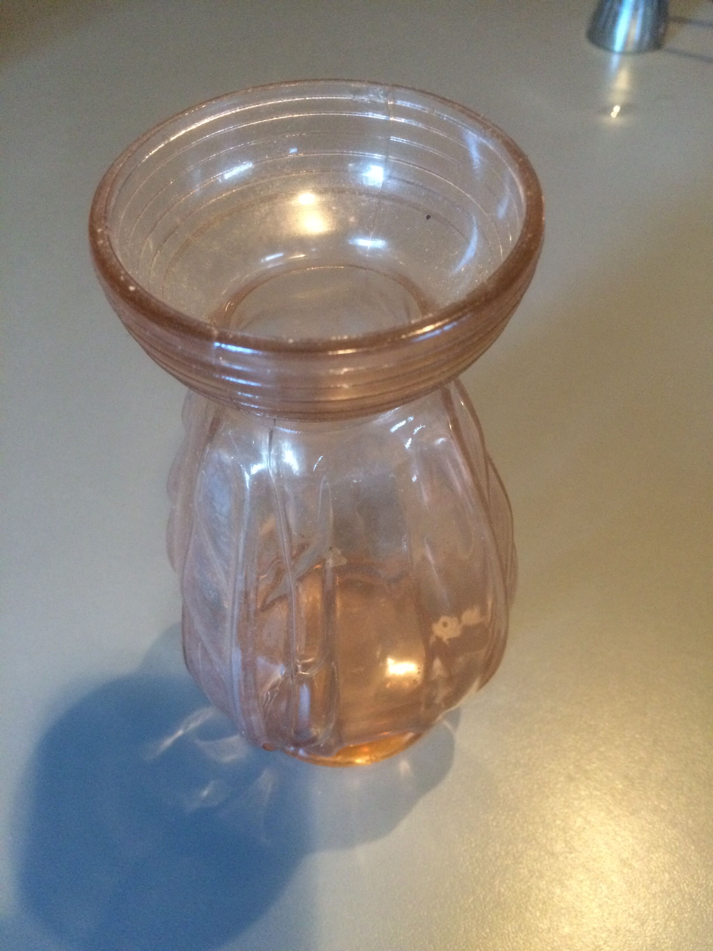 Pink hyacinth vase