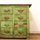Commode verte des années 1940