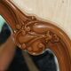 Vintage Art Deco decorative mirror with a thick frame.