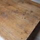 Antique solid oak bistro restaurant table, 1900s -1m53