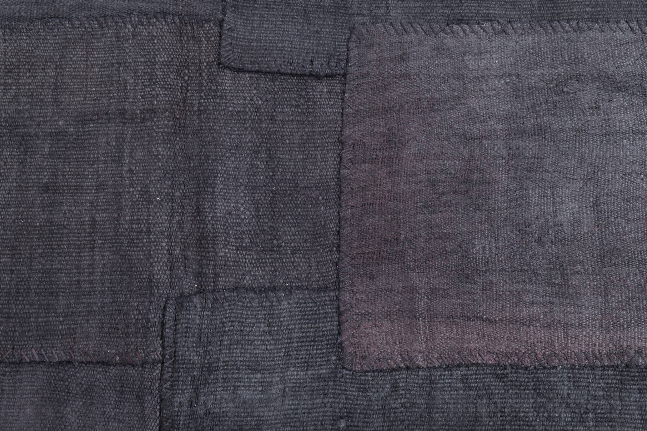 Tapis Kilim vintage surdimensionné gris cendré 8x10, 245x306 cm