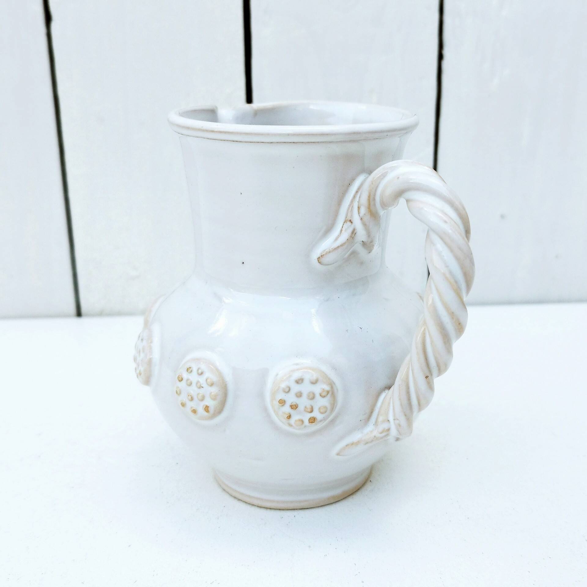 Malicorne ceramic pitcher by Emile Tessier