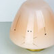 Midcentury glass & brass table lamp