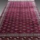 Large Semi Antique Turkmen Rug Bukhara Yomouth 370 × 224 Cm - Handmade