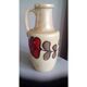 Vintage Germany ceramic vase with a floral pattern