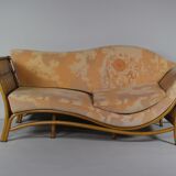 Vintage bamboo sofa or daybed