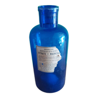 Pharmacy bottle , cobalt blue