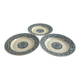 Set of 3 gien 1937 garland soup plates