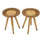 1970s Pair of Jan Kalous Side Tables for ULUV, Czechoslovakia