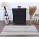 Vintage Turkish Hand-Knotted Wool Cotton Gray Kilim Runner Rug 95x196