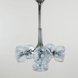 Chandelier, Italian design, Murano glass, 1970s, manufactured in Italy