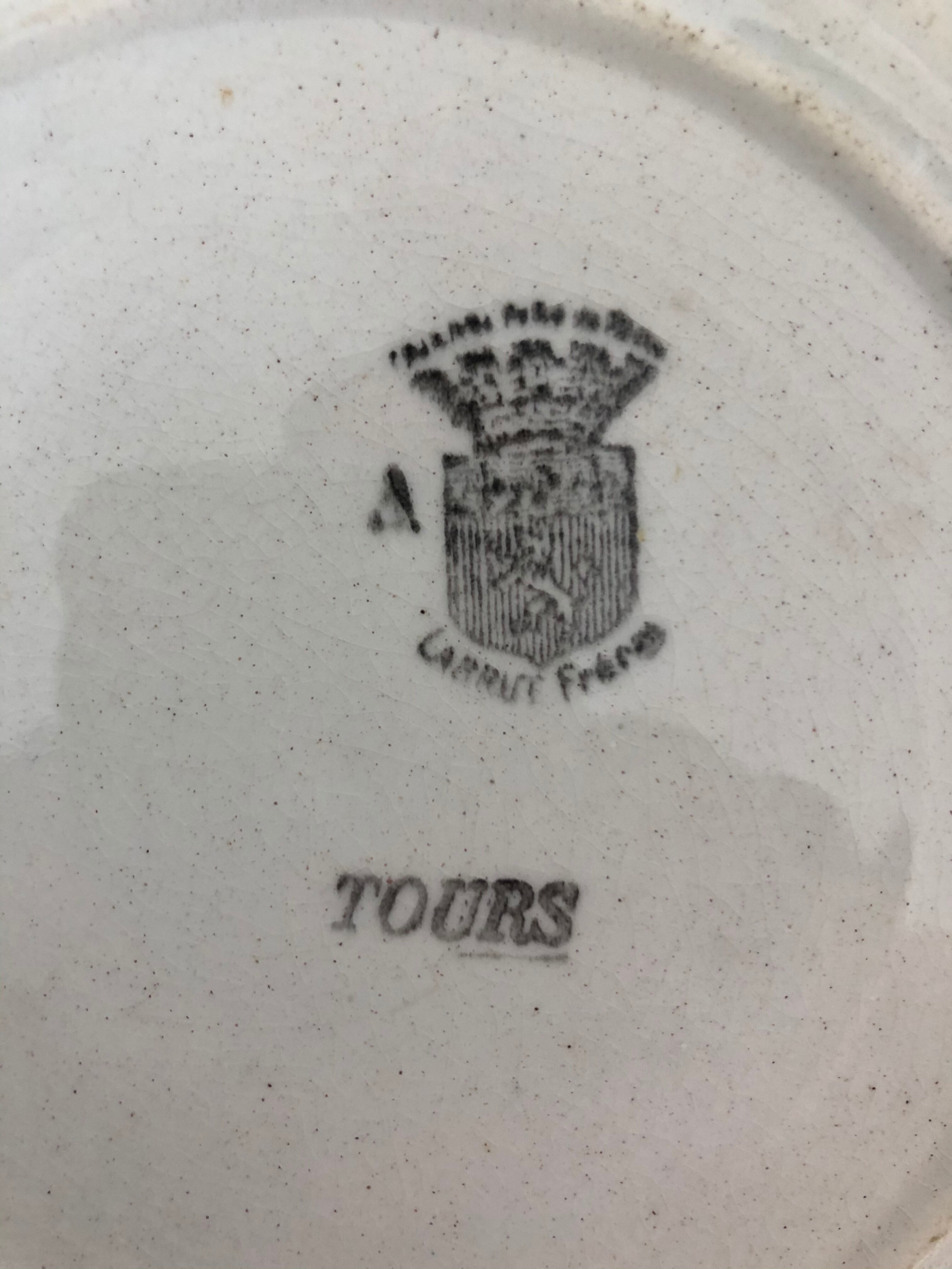 Lot of 5 plates Art Deco Labrut Brothers Tours 1930s