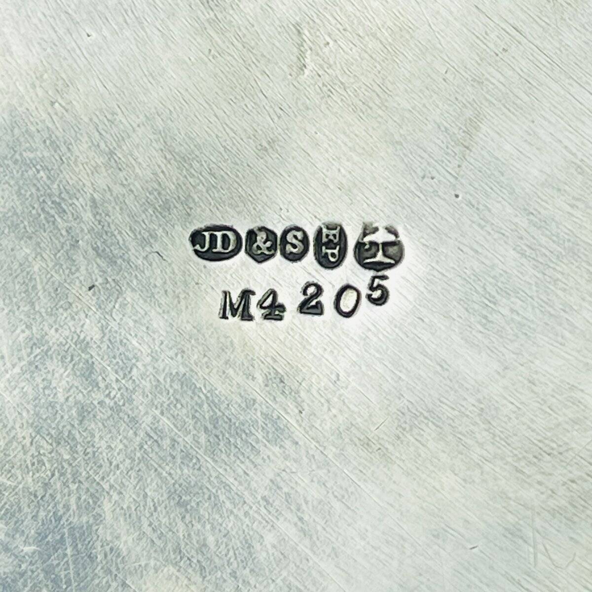 Antique silver biscuit box with silver plating by James Deakin & Sons, 1890s.