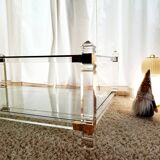 Table basse en Altuglass "Romeo" années 70/80s