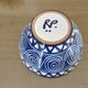 Pair of bowls by Robert Picault, La Roue Vallauris, very rare in blue and white.