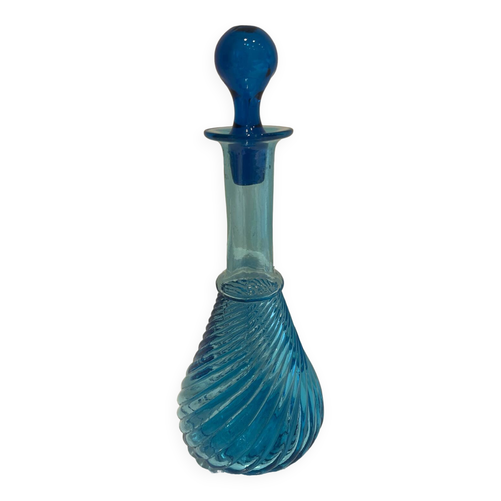 Old blue carafe