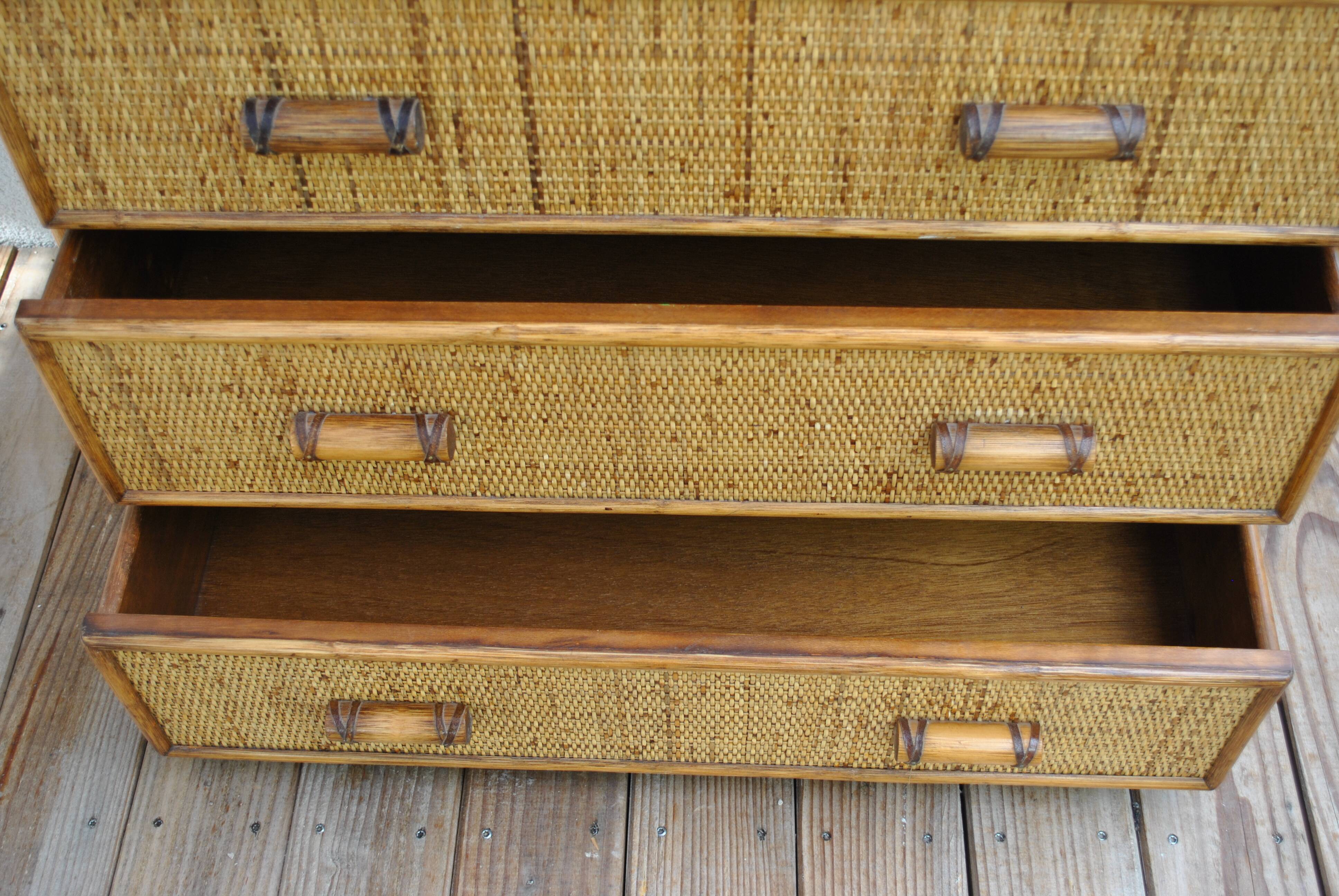 Rattan dresser 1970