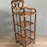 Vintage rattan shelf