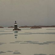 Lithograph by Henri Rivière The Enchantment of the Hours - The Calm Sea