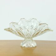 Large Pressed Glass Bowl, Tulip Collection Hermanowa Hut, 1957