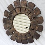 Burmese teak mirror