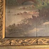 Oil on wood signed A Darnac