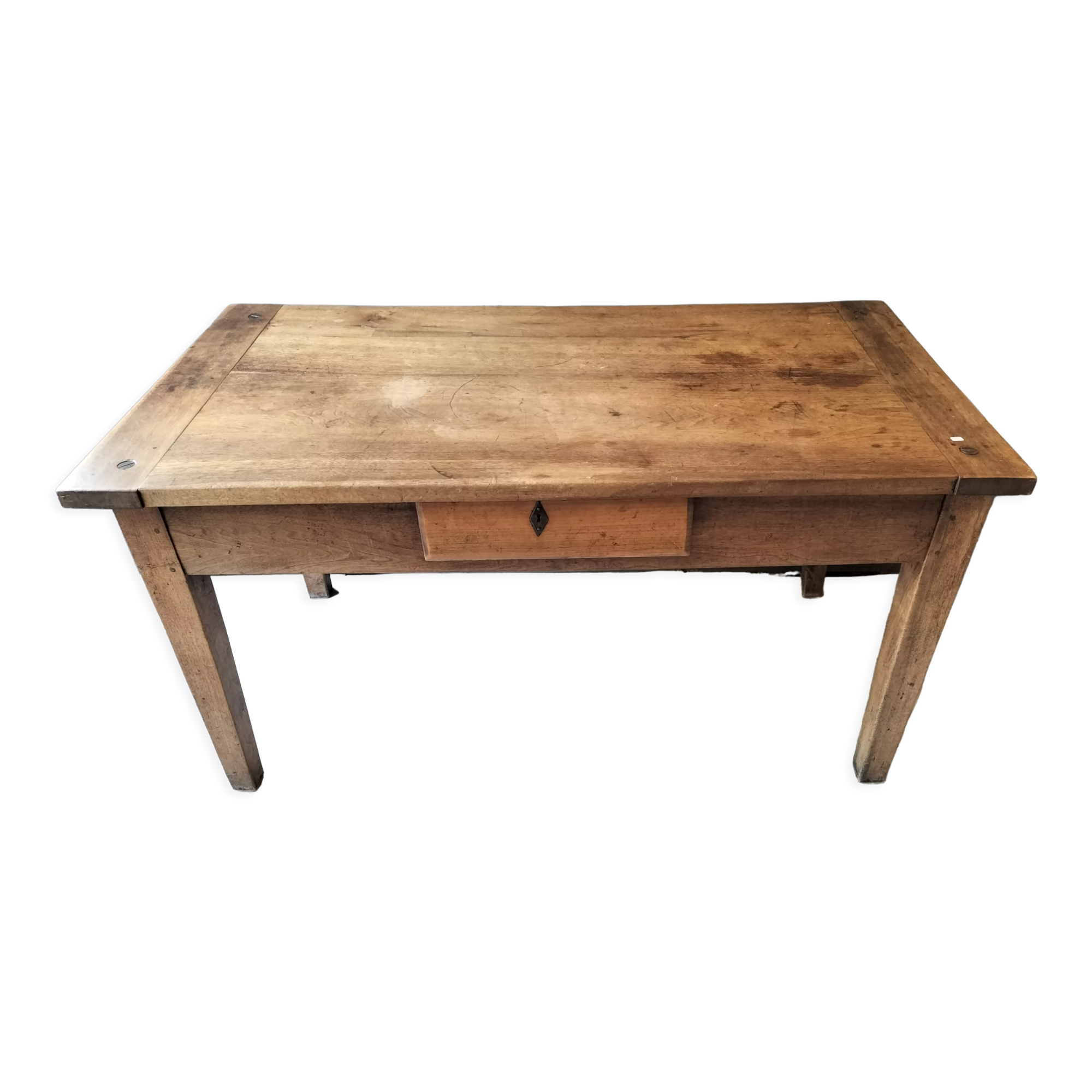 Very nice walnut farmhouse table in very good condition late 19th