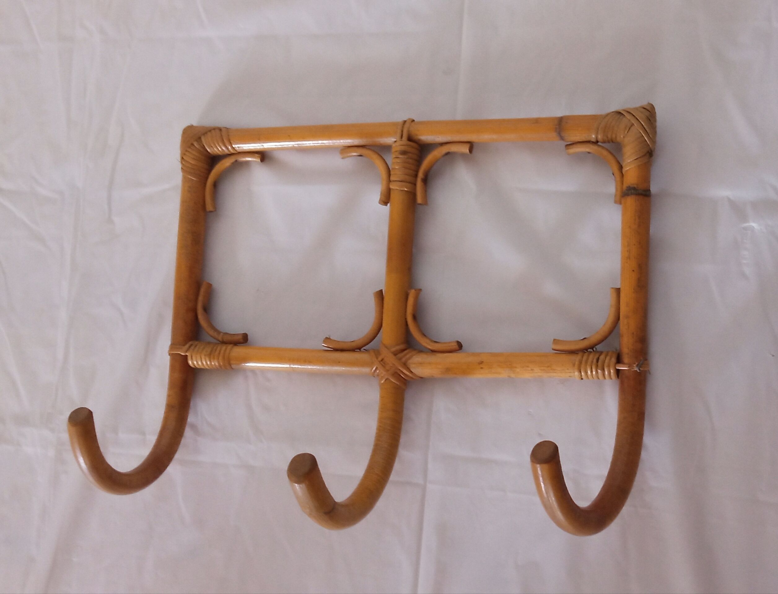 Vintage bamboo coat rack