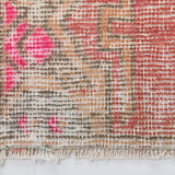 1x3 turkish vintage rug,1x3 doormat,91x43 cm,1.5x2.12 ft