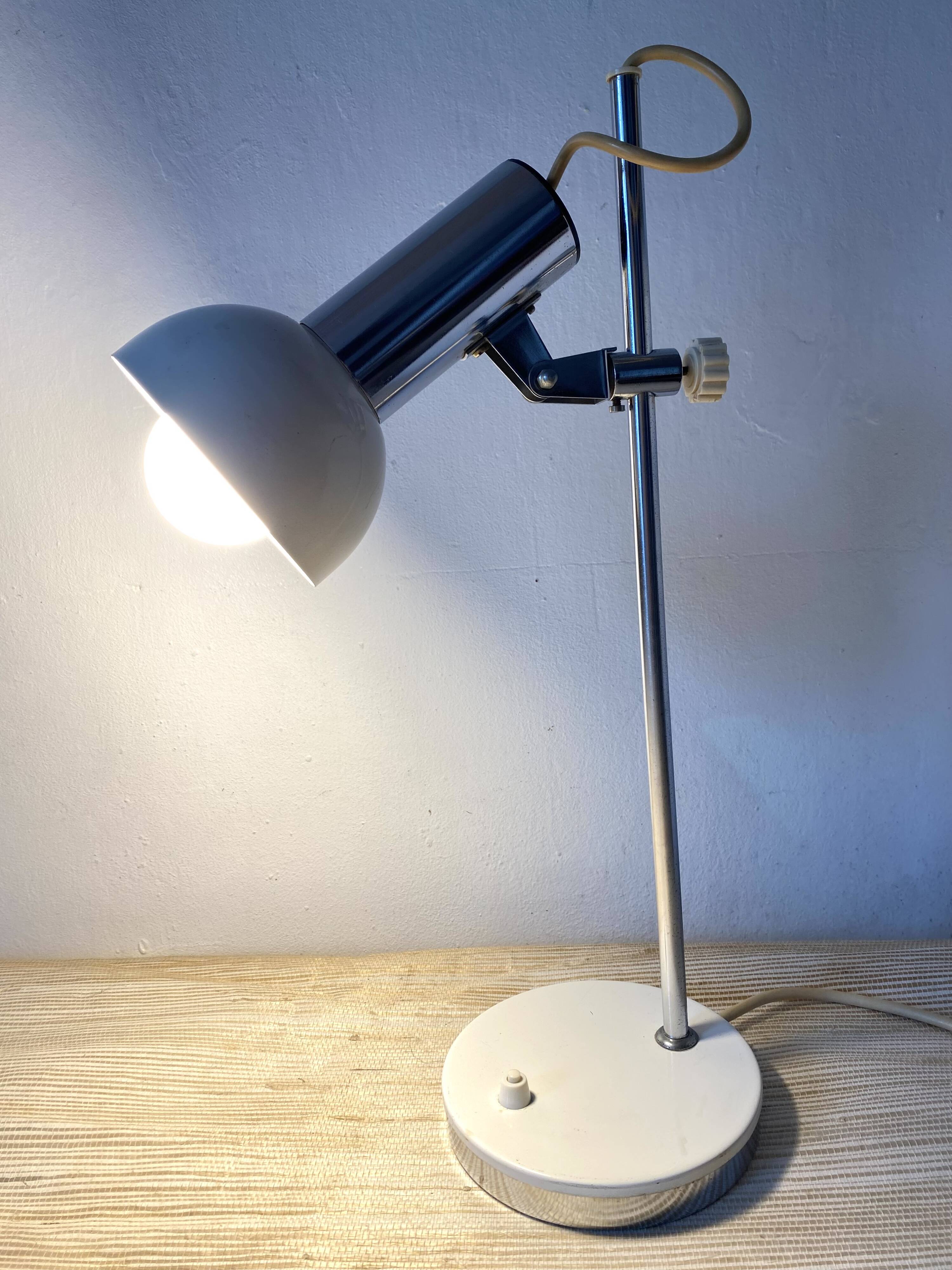 Adjustable desk lamp, 70s spotlight