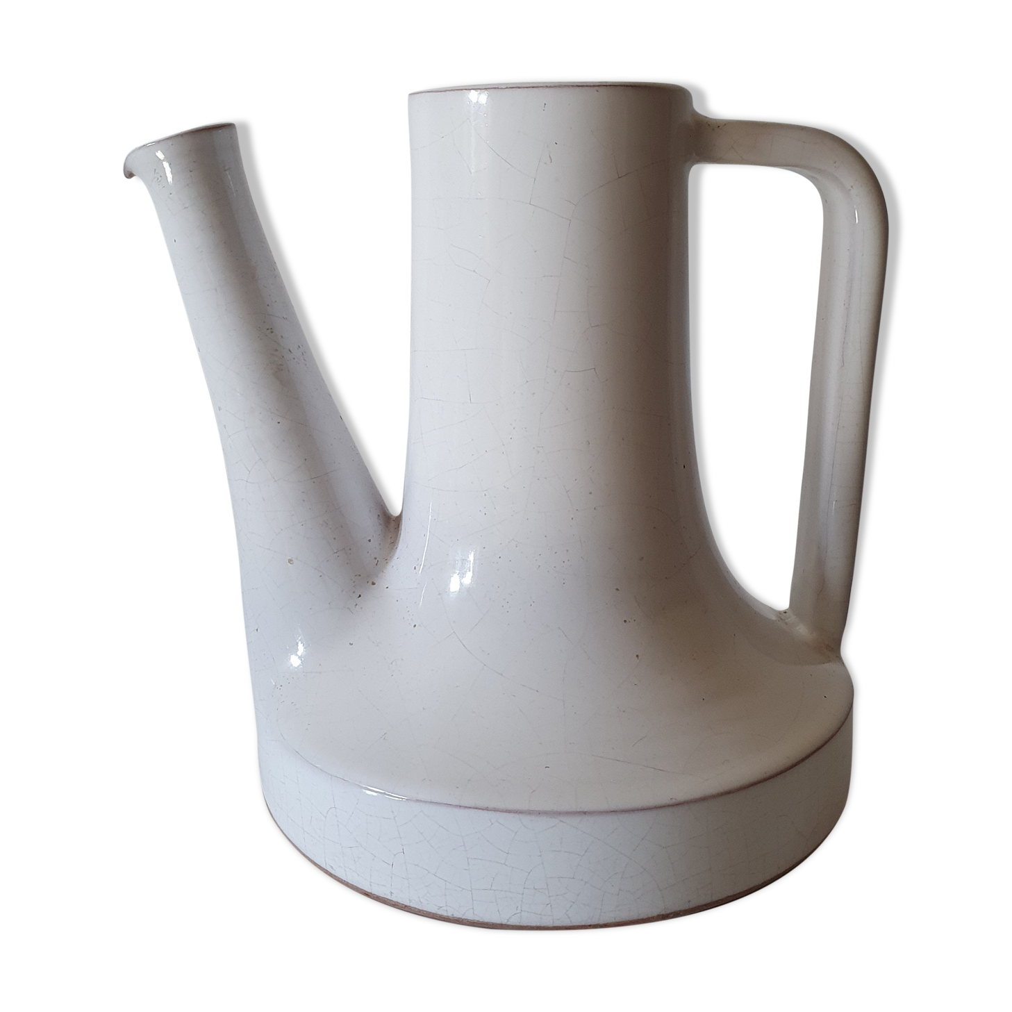 White earthenware pitcher