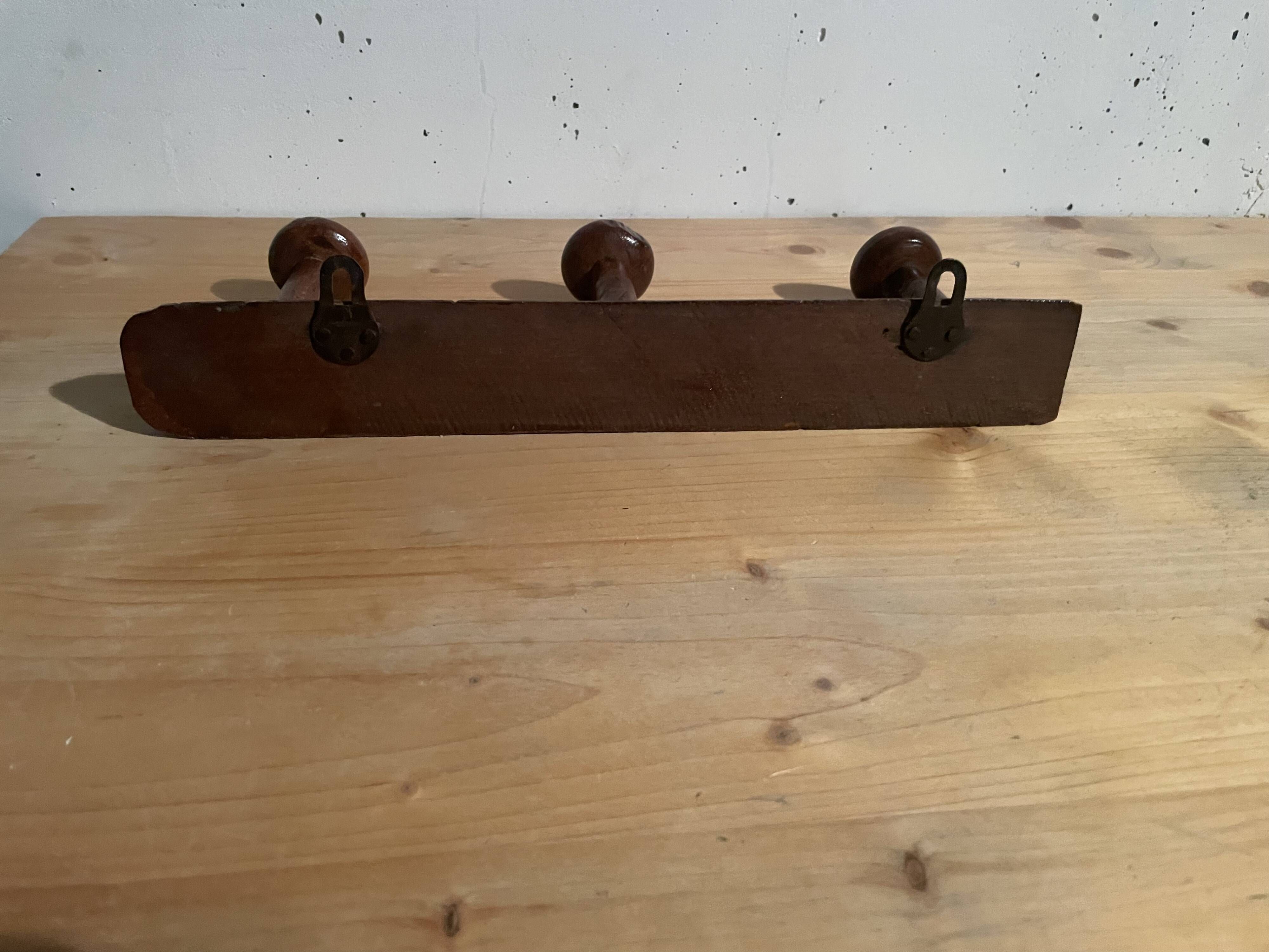 1950s faux bamboo coat rack