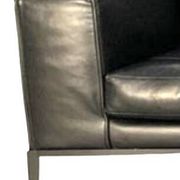 High-end 3-seater leather sofa