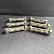 6 Knife rests – Silver-plated bronze – Art deco