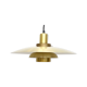 Vintage Lysaker Lamp In Golden Brass, Danish 1970s