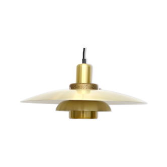 Lampe Lysaker vintage en laiton doré, danois des années 1970