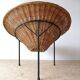 Wicker armchair years 60 tripod