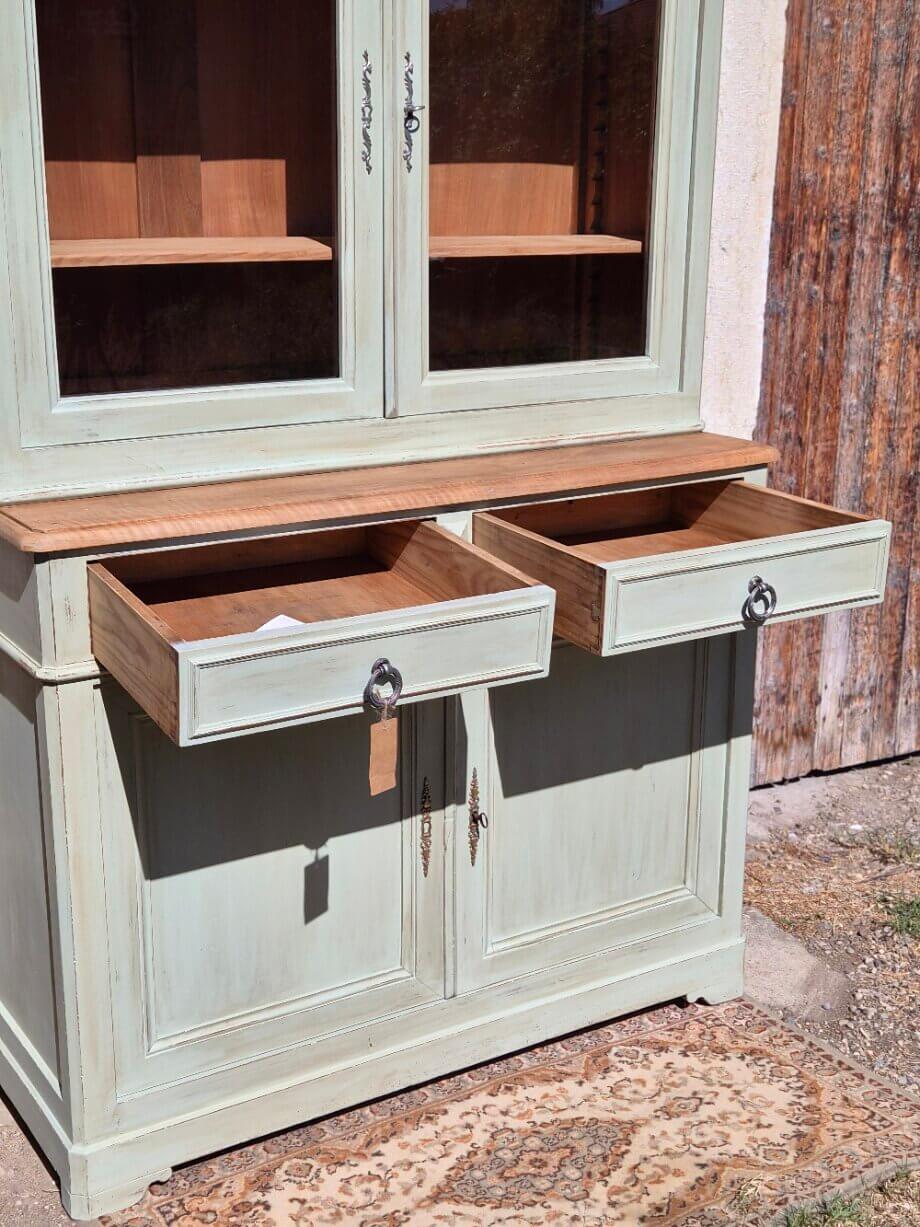 Display cabinet / two-body glass buffet, renovated | Basile