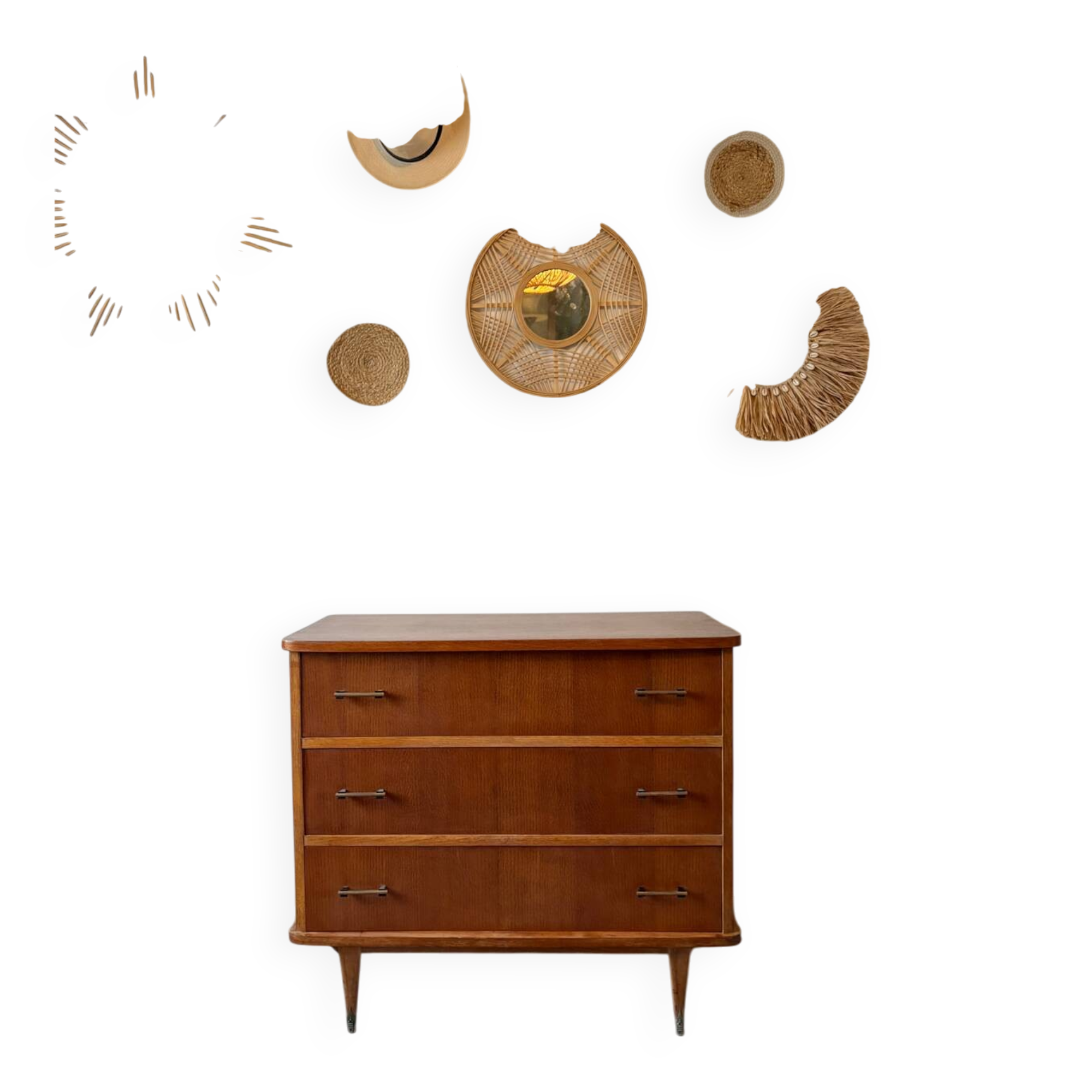 Vintage chest of drawers from the 1950s.