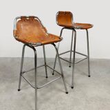 Tabourets de bar au design vintage 'Les Arcs' Charlotte Perriand