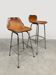 Tabourets de bar au design vintage 'Les Arcs' Charlotte Perriand