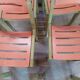 Set of 8 vintage 80s school chairs/ office