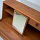 Danish sekretary teak 1960s vintage Scandinavian mid century