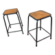 Set de 2 tabourets ind