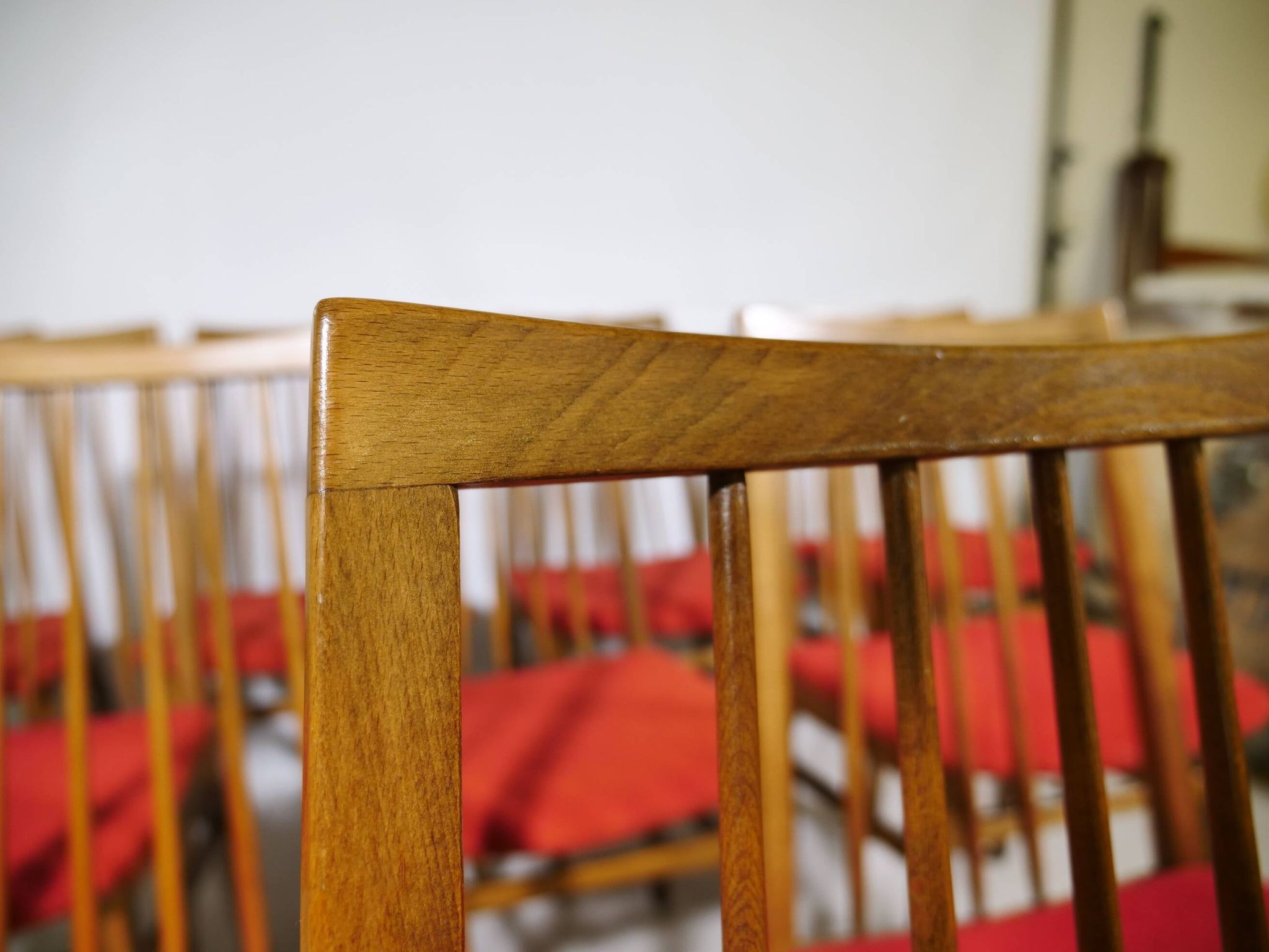 Mid-Century Dining Chairs in Walnut, Set of 10, 1960s