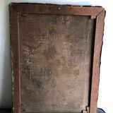 Oil on canvas ancient Bouquet of flowers