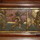 Antique Chinese armoire hand-carved around 1880 with country-style handles.
