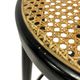 Set of four vintage bar stool - webbing and wood, 1980s Italian design